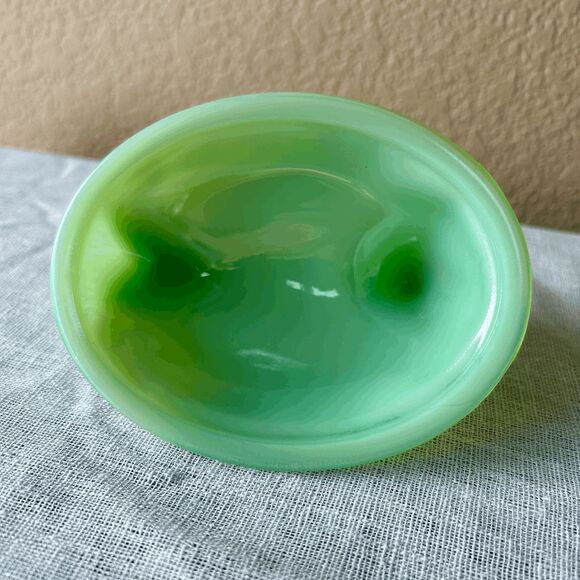 Vintage Mosser Glass Jadeite Covered Hen on Nest – USA Made - Picture 5 of 6
